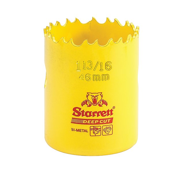 Starrett Deep Cut Holesaw HSS Bi-Metal 46mm