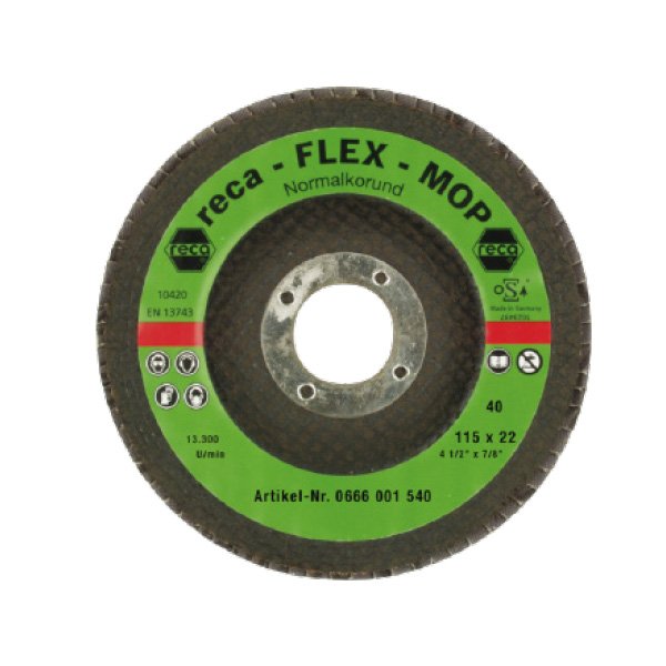 RECA Flap Disc 115 x 22 K-60 Zirconium 