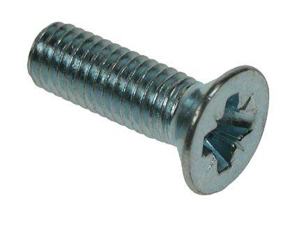 Machine Screw Countersunk Pozi M5 x 12 Plated Din 965 Z