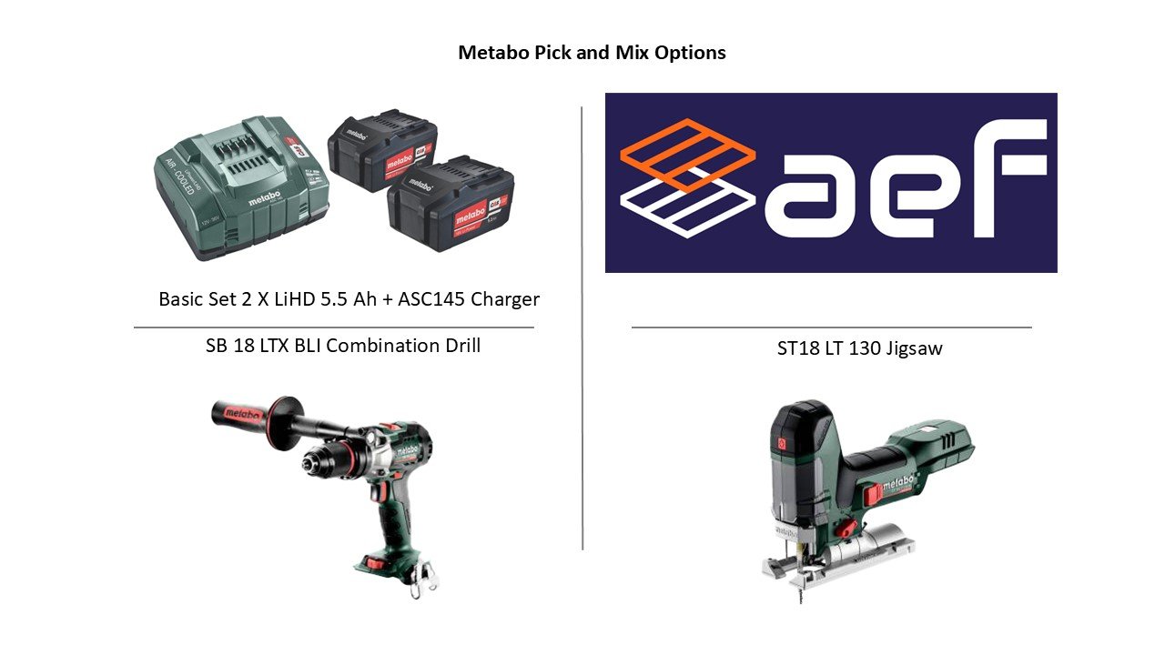 Metabo Pick and Mix, SB18LTXBLI+ ST18LT130BL