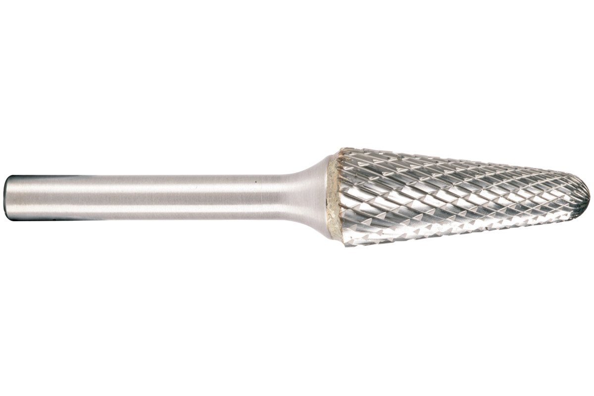 Round Taper Rotary Burr 8 x 25mm Shaft 6mm